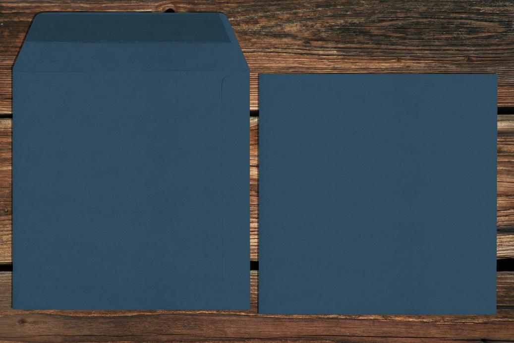 Versandtaschen 170x170 mm Nassklebend Nachtblau 120 g/qm